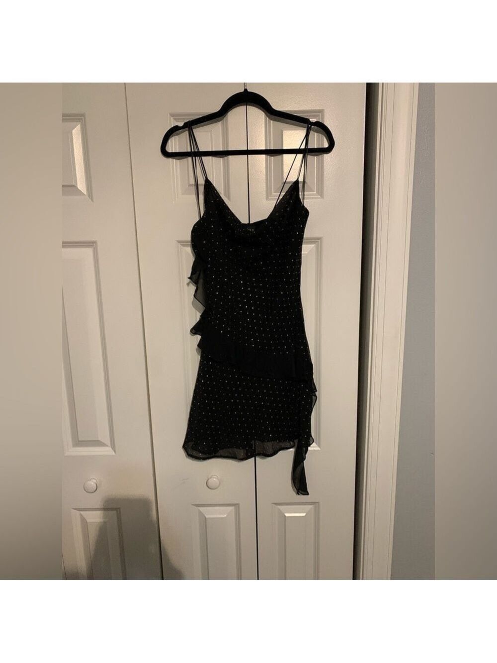 Zara Sparkly Ruffle Mini Dress - Picture 10 of 11